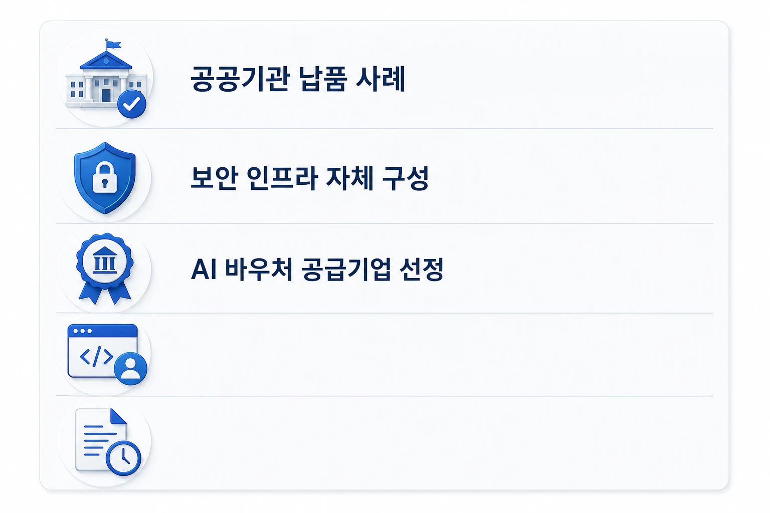 데이터 바우처 AI 수행사 선정 시 확인해야 할 5가지 실질 기준 체크리스트 다이어그램